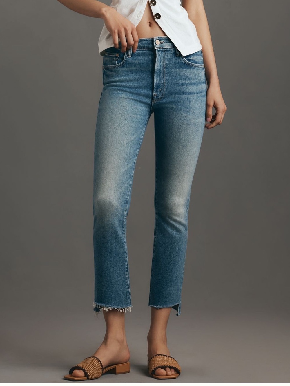 MOTHER The Insider Crop Step
Fray Jeans